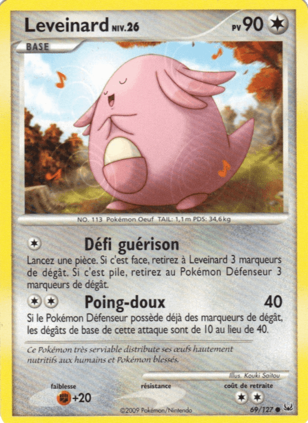 Leveinard, carte 69 de Platine