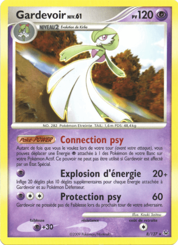 Gardevoir, carta 8 de Platine