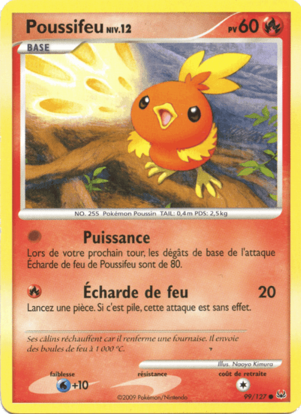 Poussifeu, carta 99 de Platine
