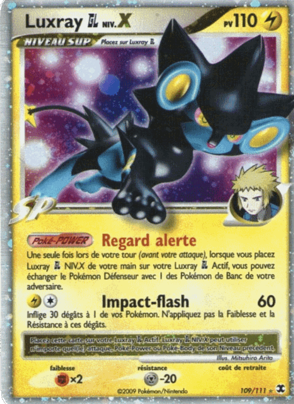 Luxray GL Niv. X, carte 109 de Rivaux Émergeants