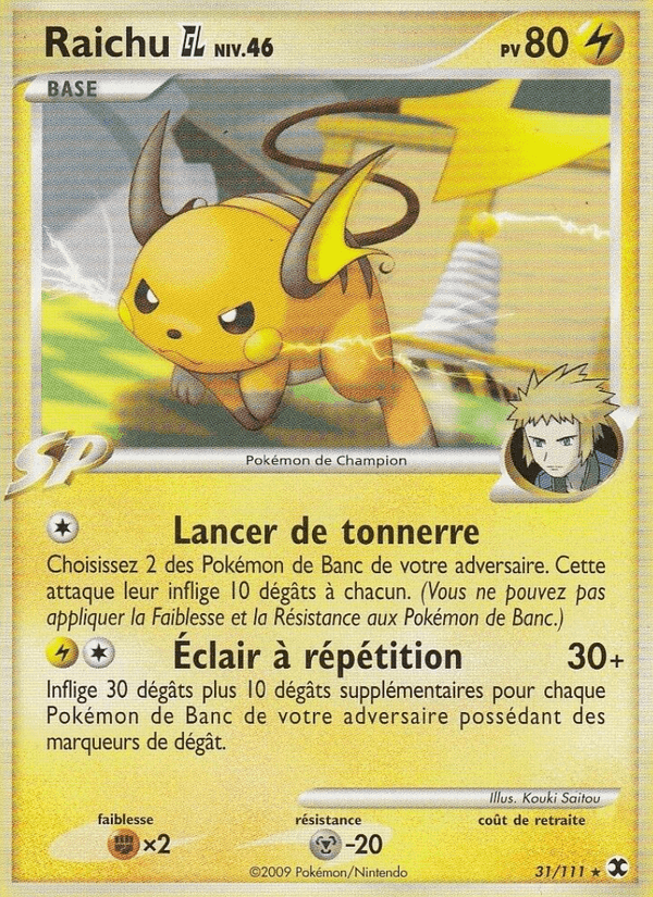 Raichu GL Niv. 46, carte 31 de Rivaux Émergeants