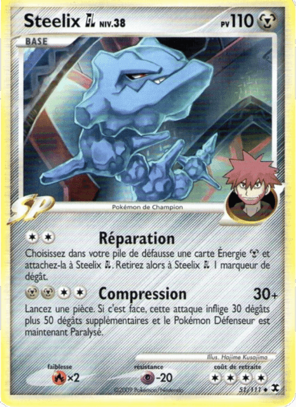 Steelix GL Niv. 38, carte 51 de Rivaux Émergeants
