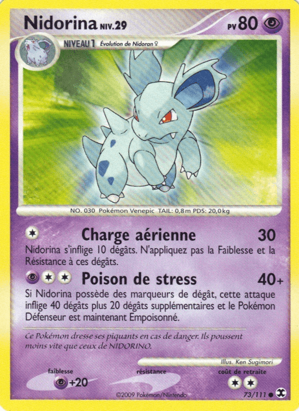 Nidorina Niv. 29, carte 73 de Rivaux Émergeants