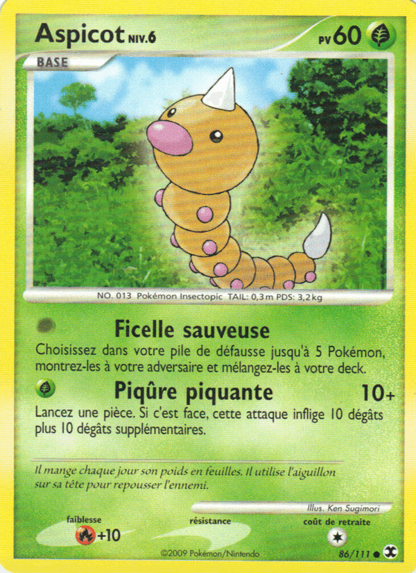 Aspicot Niv. 6, carte 86 de Rivaux Émergeants