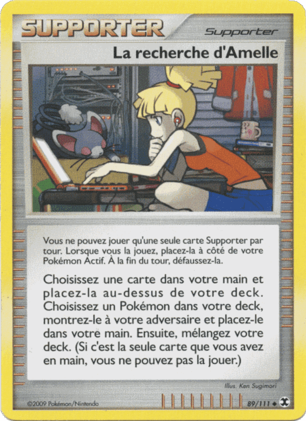 La recherche d'Amelle, card 89 from Rivaux Émergeants