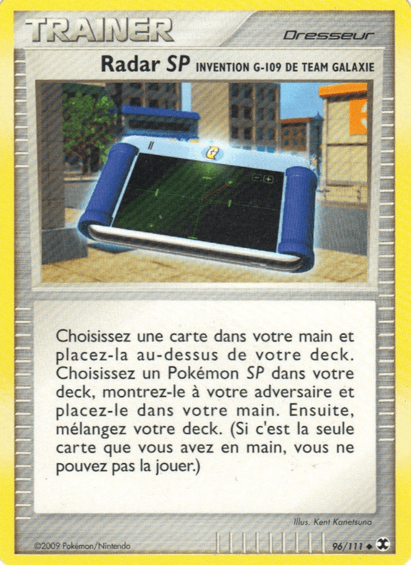 Radar SP Invention G-109 de Team Galaxie, carte 96 de Rivaux Émergeants