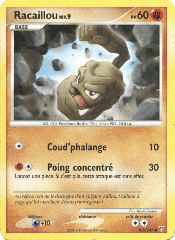 Racaillou, carte 105 de Vainqueurs Suprêmes