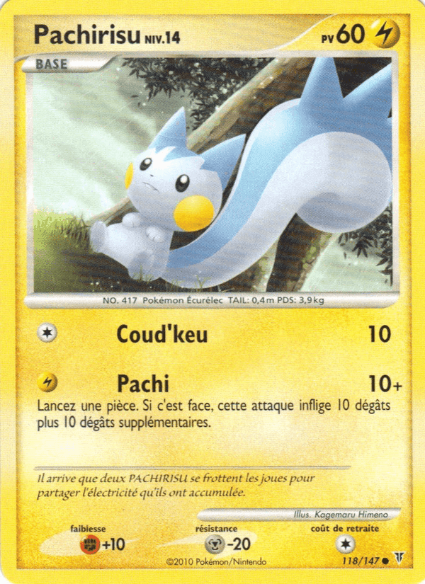 Pachirisu, carte 118 de Vainqueurs Suprêmes