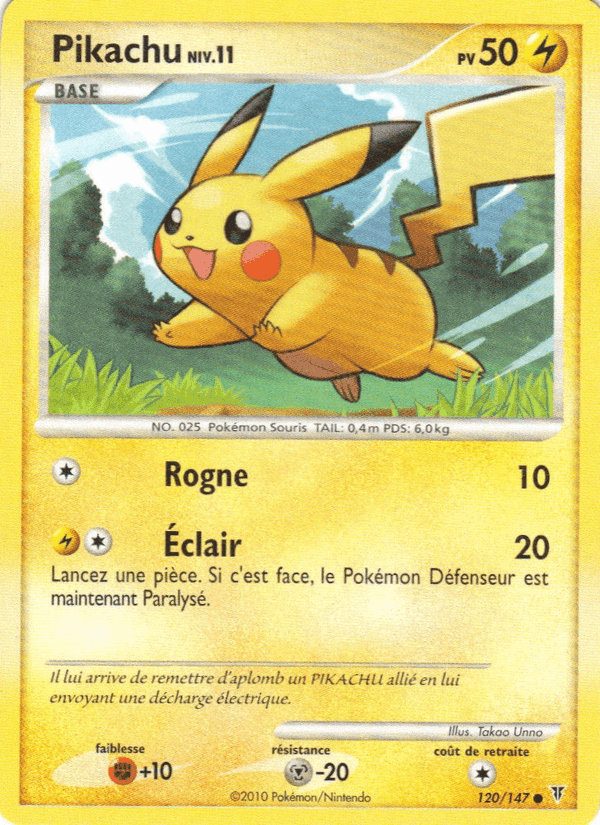 Pikachu, carte 120 de Vainqueurs Suprêmes