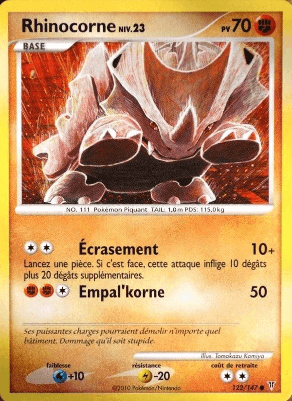 Rhinocorne, carte 122 de Vainqueurs Suprêmes