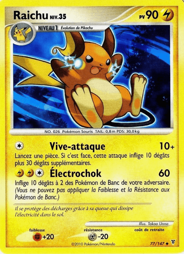 Raichu, carta 77 di Vainqueurs Suprêmes