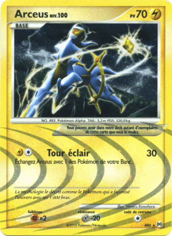 Arceus, carte AR6 de Arceus
