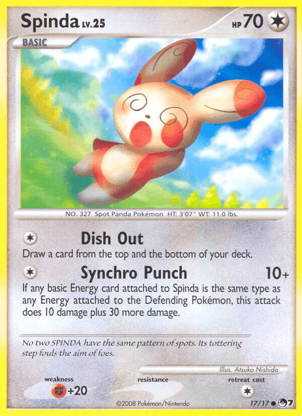 Spinda, carte 17 de POP Série 7