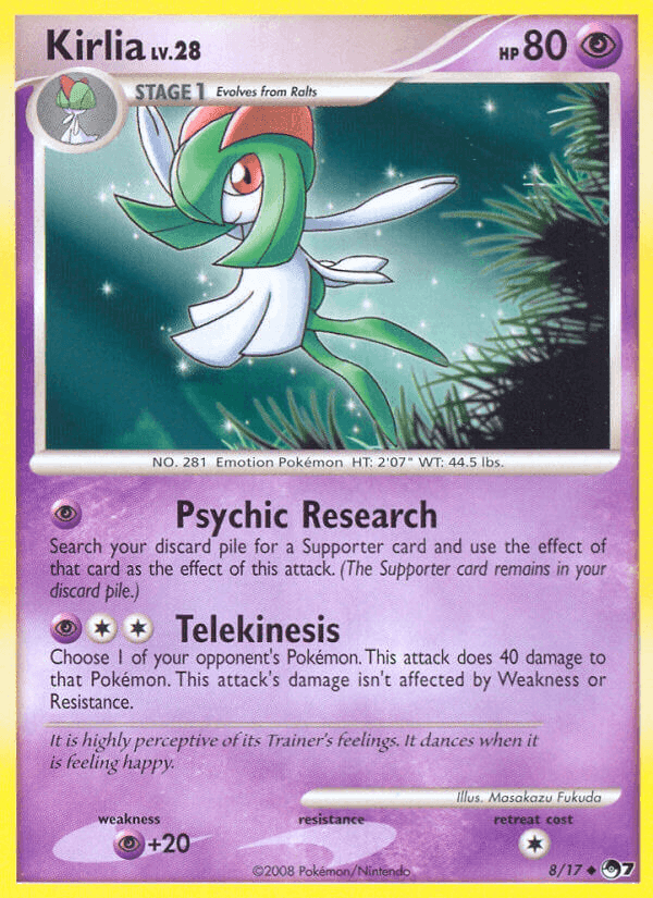 Kirlia, carte 8 de POP Série 7