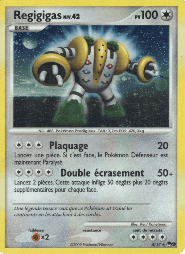 Regigigas, carta 4 di POP Série 9