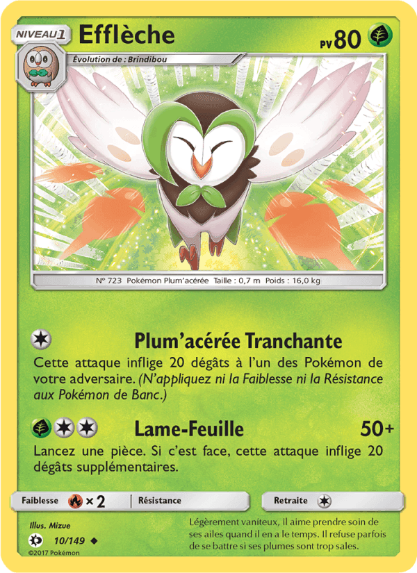 Efflèche, carte 10 de Soleil et Lune