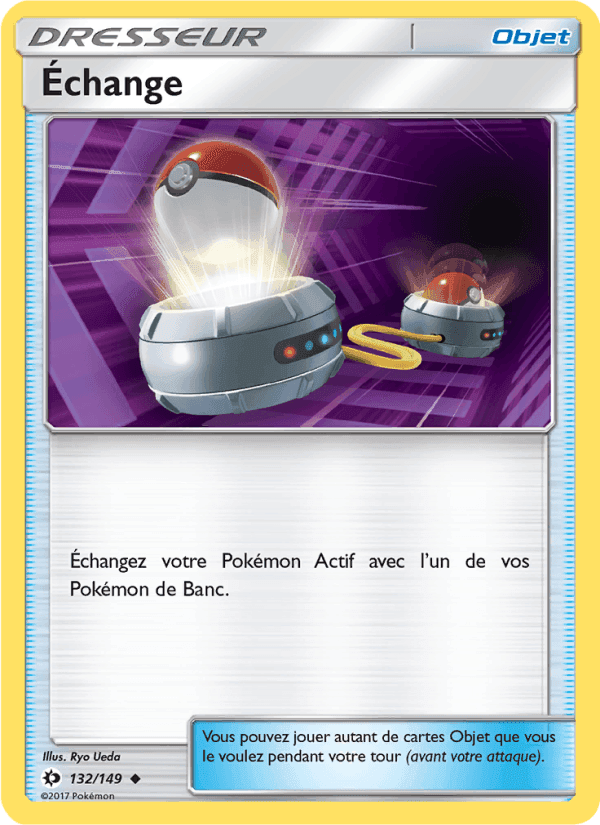 Échange, carte 132 de Soleil et Lune