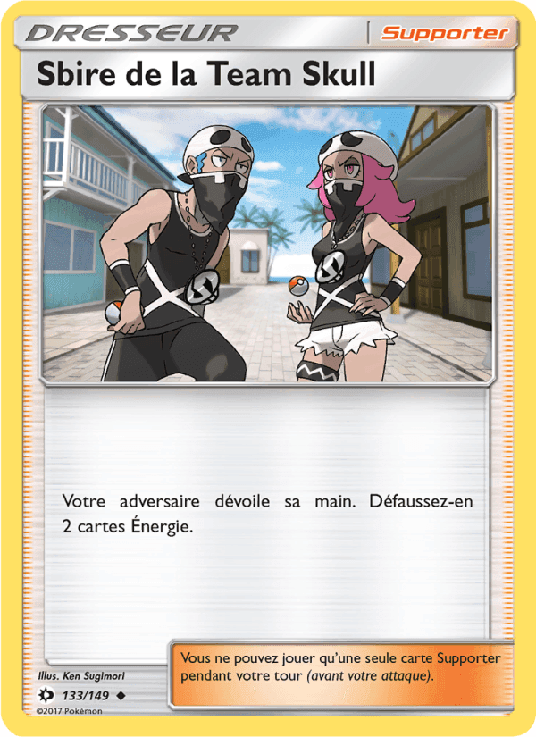 Sbire de la Team Skull, carte 133 de Soleil et Lune