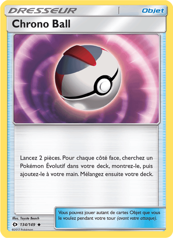 Chrono Ball, card 134 from Soleil et Lune