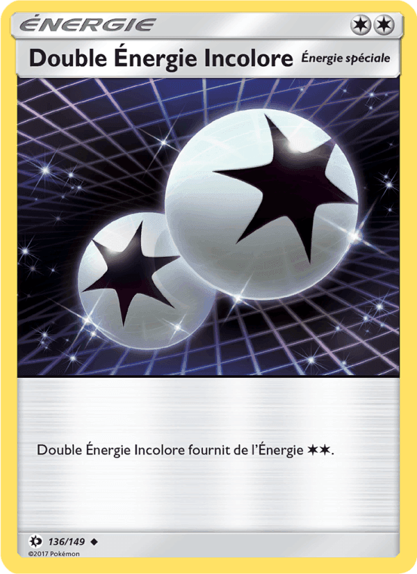 Double Énergie Incolore, carte 136 de Soleil et Lune