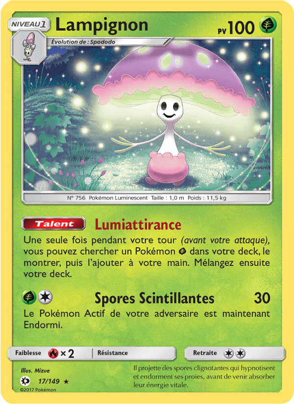 Lampignon, carte 17 de Soleil et Lune