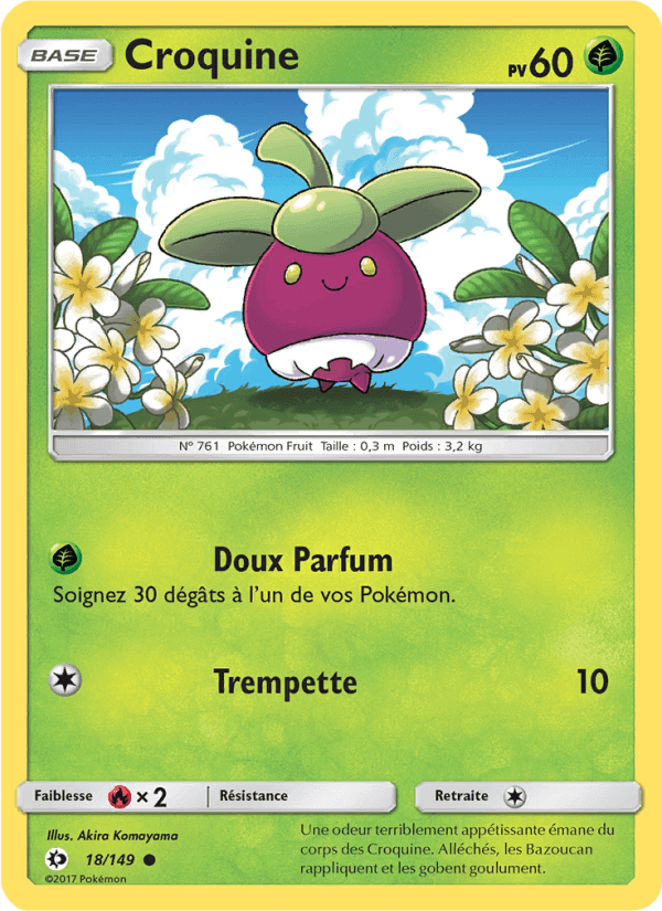 Croquine, carte 18 de Soleil et Lune