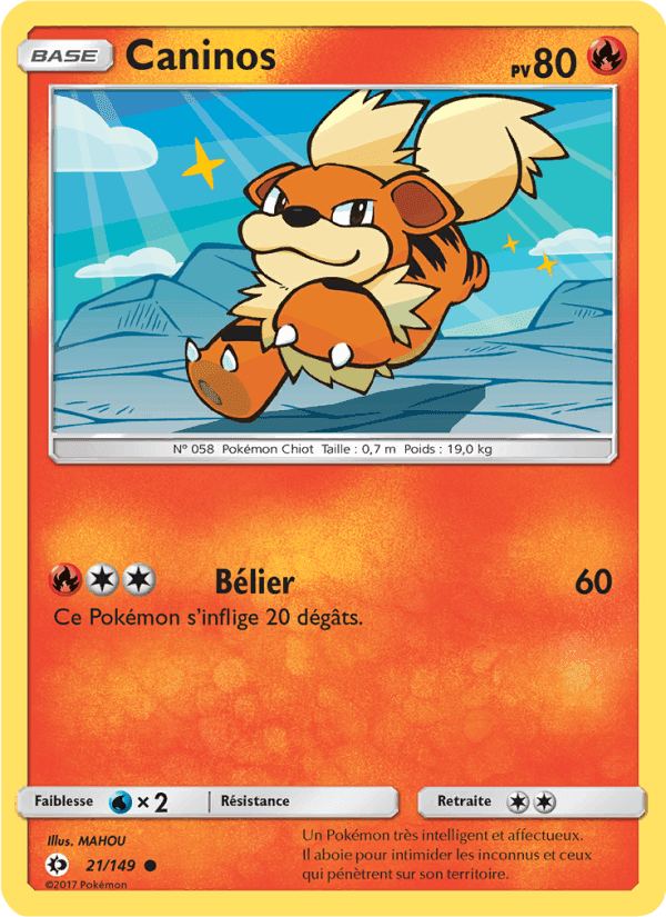 Caninos, carta 21 de Soleil et Lune