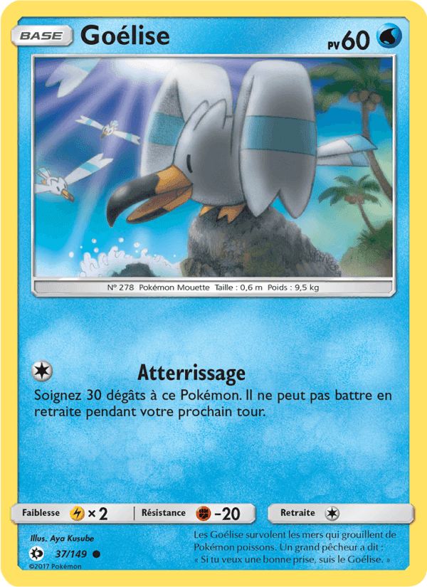 Goélise, carte 37 de Soleil et Lune