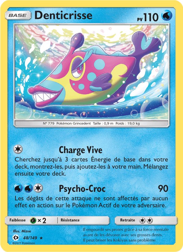 Denticrisse, card 48 from Soleil et Lune