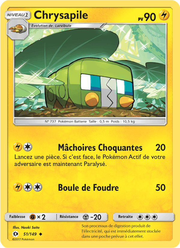Chrysapile, carte 51 de Soleil et Lune