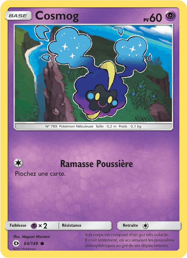Cosmog, carta 64 di Soleil et Lune