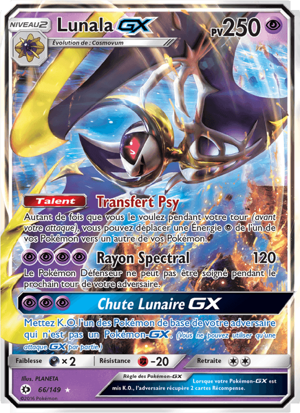 Lunala GX, carte 66 de Soleil et Lune