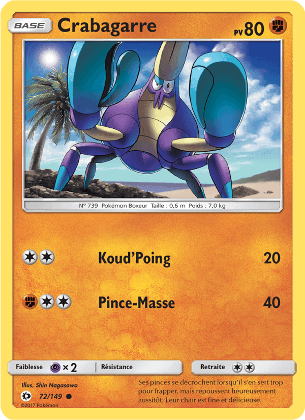 Crabagarre, card 72 from Soleil et Lune
