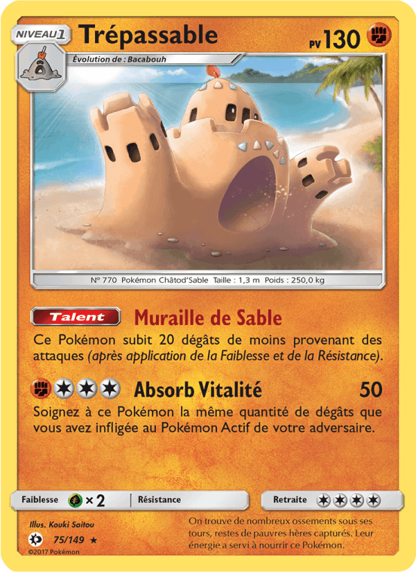 Trépassable, carta 75 de Soleil et Lune