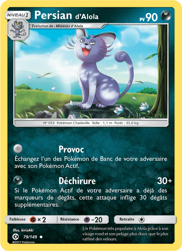 Persian d’Alola, carta 79 de Soleil et Lune