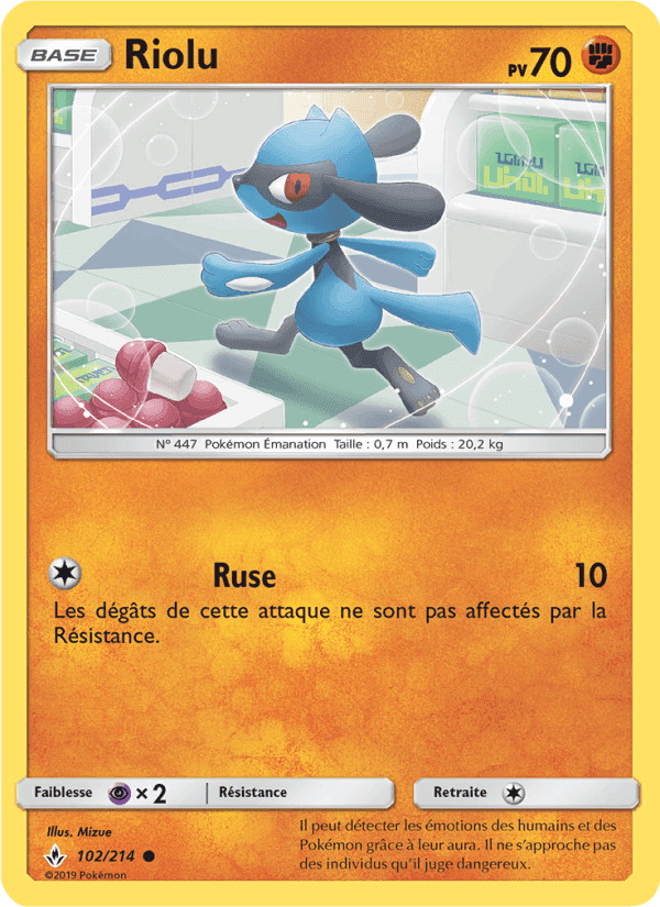Riolu, carte 102 de Alliance Infaillible