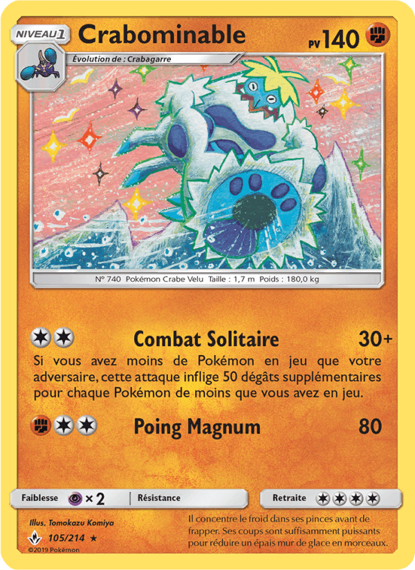 Crabominable, card 105 from Alliance Infaillible