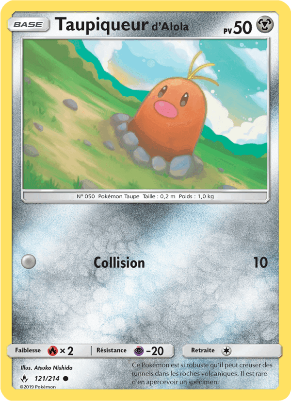 Taupiqueur d’Alola, carte 121 de Alliance Infaillible