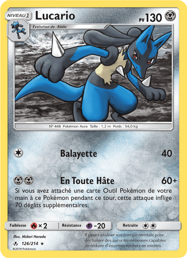 Lucario, carte 126 de Alliance Infaillible