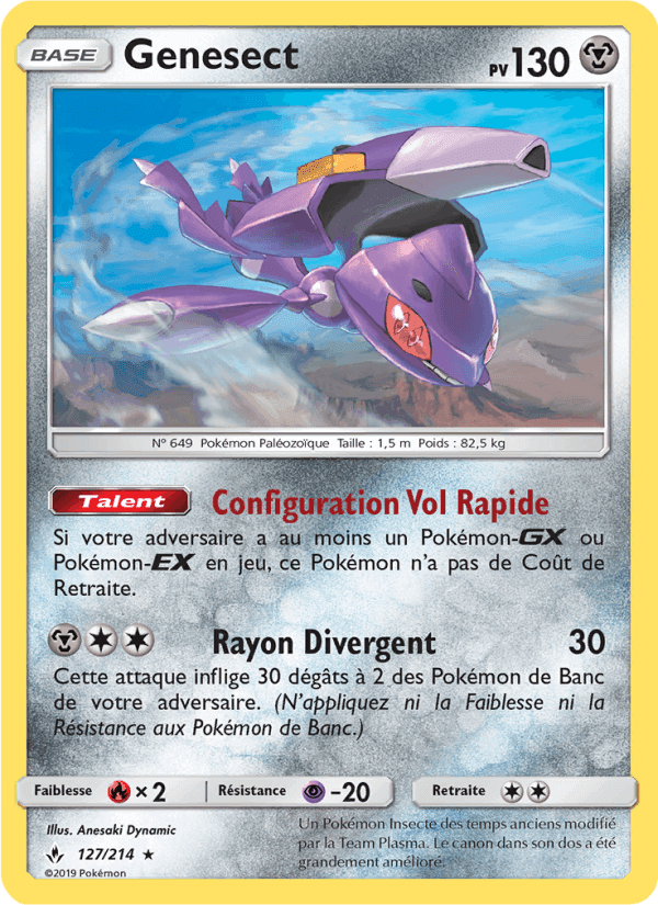 Genesect, carte 127 de Alliance Infaillible