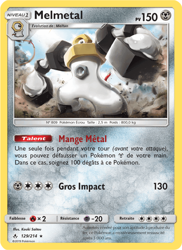Melmetal, card 129 from Alliance Infaillible