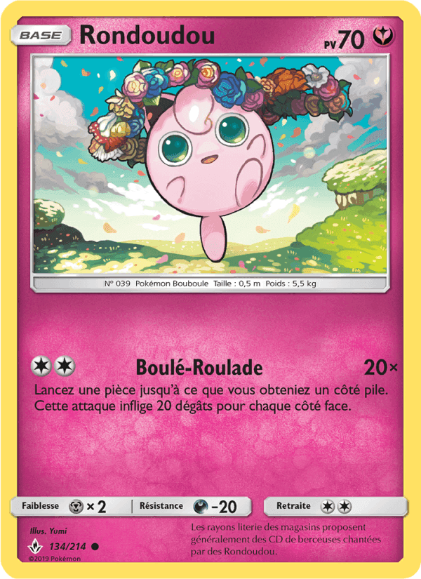 Rondoudou, carte 134 de Alliance Infaillible