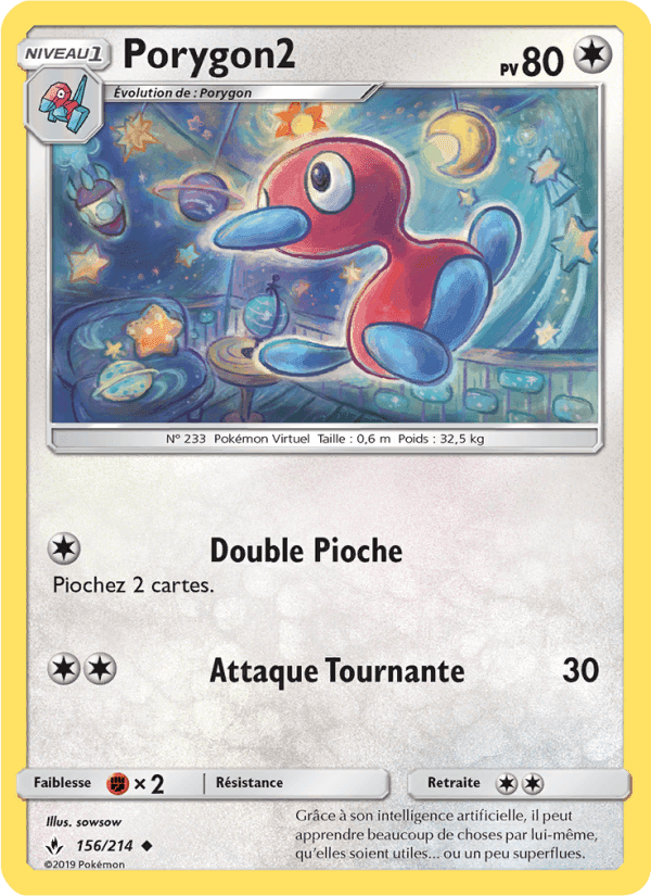 Porygon2, carte 156 de Alliance Infaillible