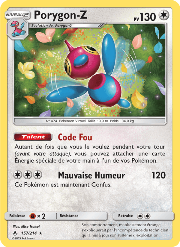 Porygon-Z, carte 157 de Alliance Infaillible