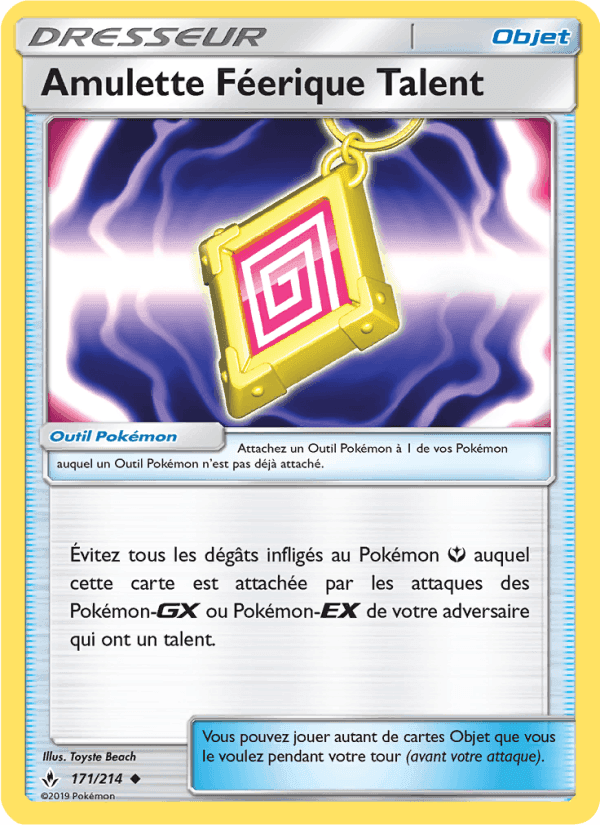 Amulette Féerique Talent, carte 171 de Alliance Infaillible