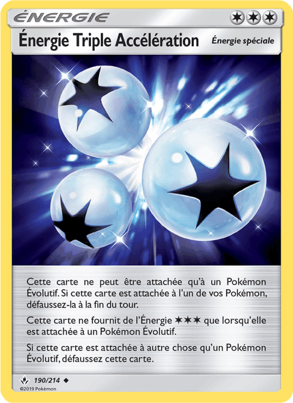 Énergie Triple Accélération, carte 190 de Alliance Infaillible