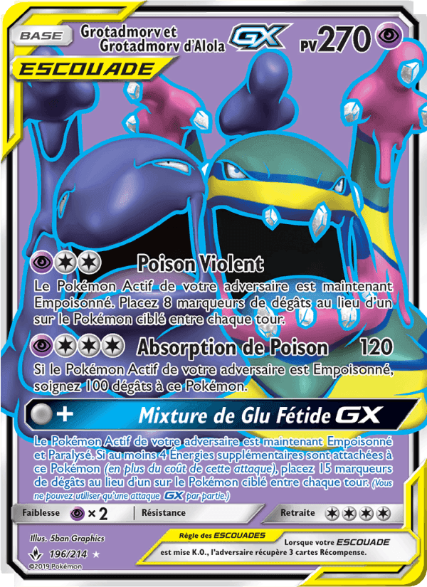 Grotadmorv et Grotadmorv d’Alola GX, carte 196 de Alliance Infaillible