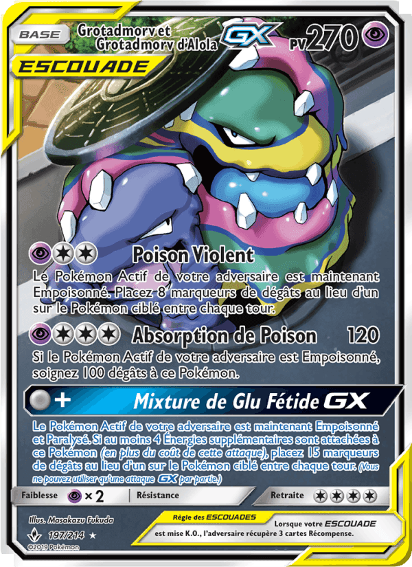 Grotadmorv et Grotadmorv d’Alola GX, carte 197 de Alliance Infaillible