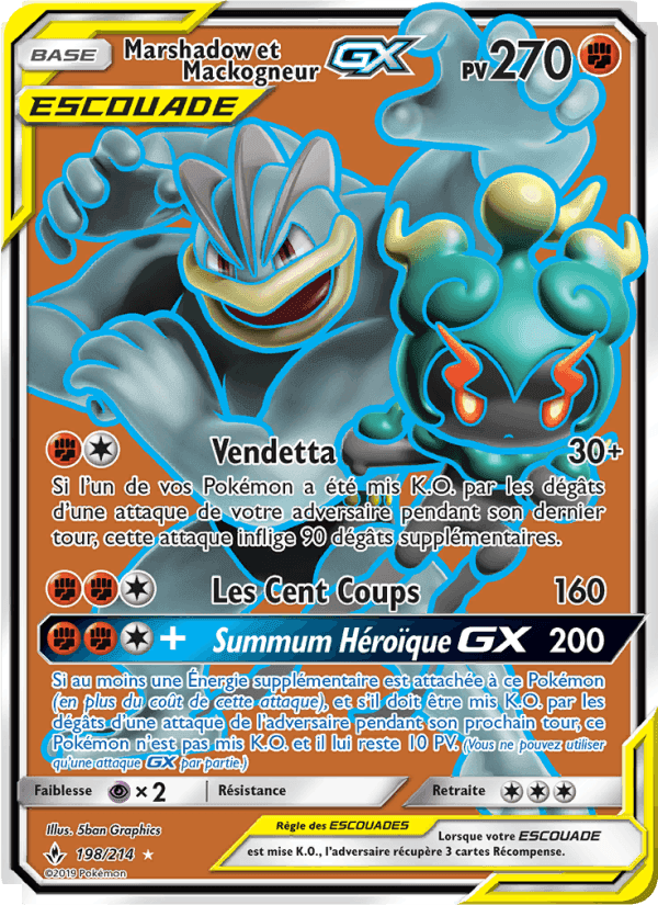 Marshadow et Mackogneur GX, carte 198 de Alliance Infaillible