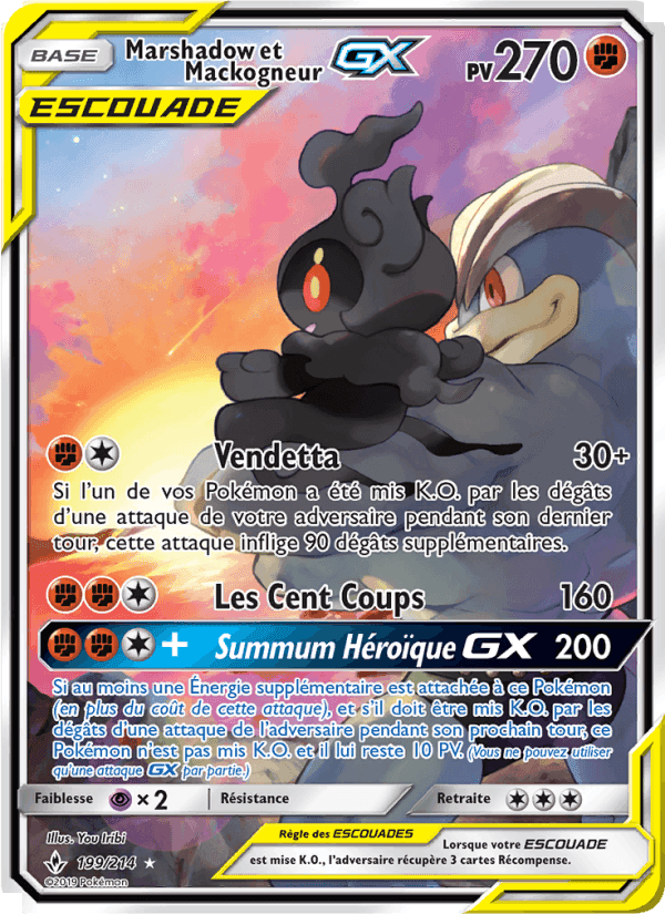 Marshadow et Mackogneur GX, carte 199 de Alliance Infaillible